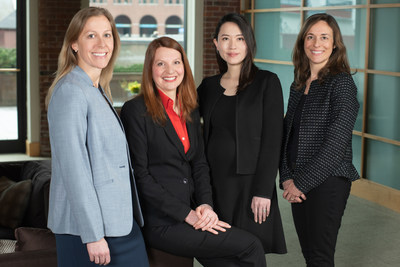 Goulston & Storrs, an Am Law 200 firm, has promoted four attorneys to director. Pictured (left to right) are Elizabeth K. Levine (Employment), Kerry L. Spindler (Private Client & Trust), Yuanshu Deng (Real Estate),  and Vanessa P. Moody (Real Estate).