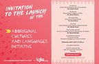 /R E P E A T -- Invitation - Launch of the Aboriginal Cultures and Languages Initiative/