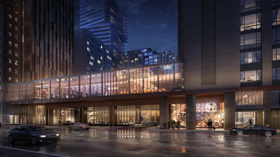 Connecting podium on Avenue Road that features 600 person ballroom and restaurant. (CNW Group/Oxford Properties Group Inc.)