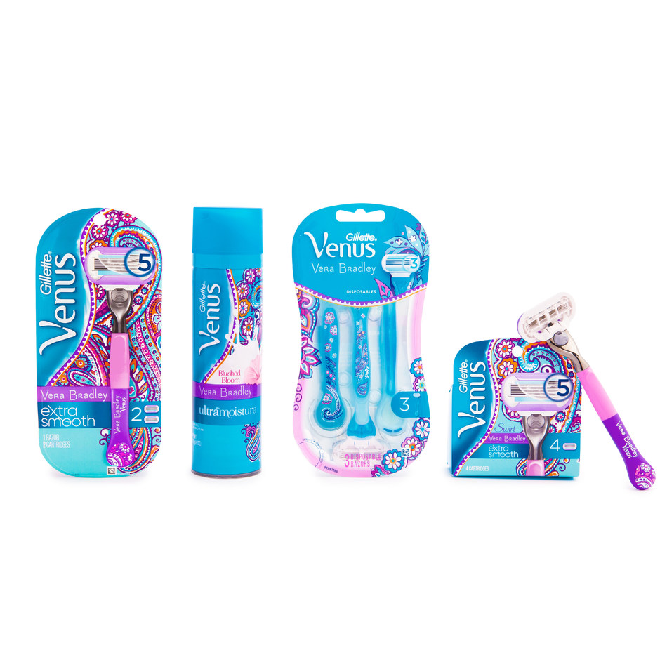Gillette Venus Teams Up With Vera Bradley To Create Designer Razor Collection