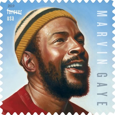 With his own Forever Stamp announced today, Marvin Gaye joins music legends Ray Charles, Elvis Presley, Johnny Cash, Sarah Vaughan, John Lennon, Jimi Hendrix, Janis Joplin and Lydia Mendoza as the latest addition to the U.S. Postal Service’s Music Icons stamp series.