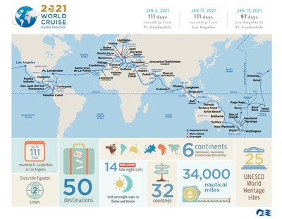 Princess Cruises 2021 World Cruise Becomes Fastest Selling World Cruise in Line's History