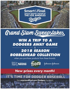 Smart &amp; Final Offers Customers the Chance to Win Exclusive Los Angeles Dodgers Prizes in its Grand Slam Sweepstakes