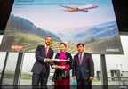 La presidenta de la Asamblea Nacional Vietnamita se une a Vietjet para recibir al novedoso A321neo