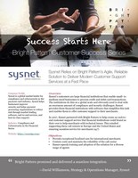 Bright Pattern Contact Centre Selected by Global Cybersecurity Firm Sysnet
