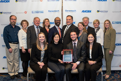 Student pharmacists from the University of Washington School of Pharmacy (front row) took top honors in the AMCP Foundation 19th Annual National Student Pharmacist Pharmacy & Therapeutics (P&T) Competition.