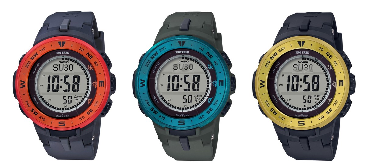 Casio Adds A Pop Of Color To Pro Trek Series