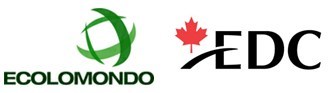 Logo: Ecolomondo Logo: Export Development Canada (CNW Group/Ecolomondo Corp)