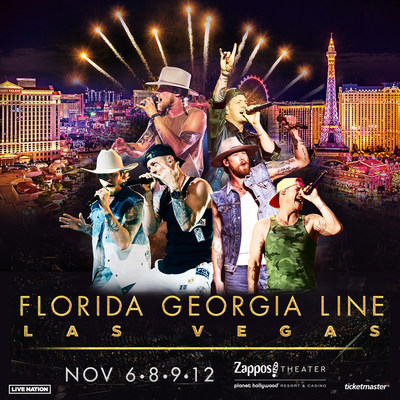 DUE TO POPULAR DEMAND, FLORIDA GEORGIA LINE LIVE FROM LAS VEGAS TO RETURN TO PLANET HOLLYWOOD RESORT & CASINO FOR FOUR SHOWS NOVEMBER 6, 8, 9 AND 12, 2019