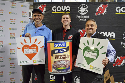 Goya Foods, New Jersey Devils And Prudential Center Donate 61,265 Pounds Of Food To The Community FoodBank Of New Jersey