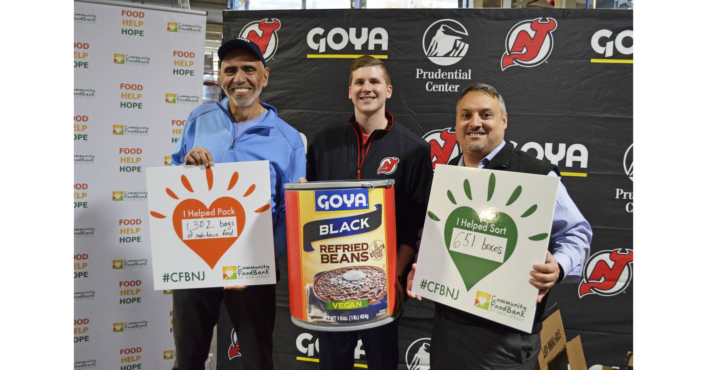 Goya Foods, New Jersey Devils And Prudential Center Donate 61,265