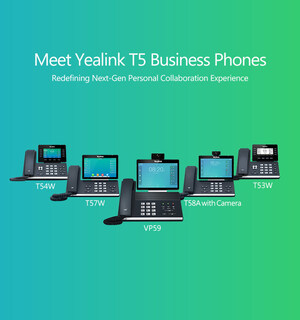 Yealink entame une tournée mondiale pour présenter la toute dernière série de téléphones d'entreprise T5 qui fonde une nouvelle norme d'excellence en matière de téléphonie IP de bureau