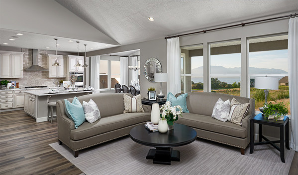 The open, inviting layout of the Helena plan is ideal for entertaining.