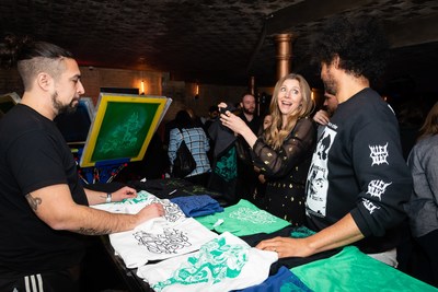 Adult Swim's Rick and Morty star Sarah Chalke and Derrick Beckles from Mostly for Millennials at the Adult Swim launch party on April 3, 2019. Photo credit: Ryan Visima (CNW Group/Corus Entertainment Inc.)