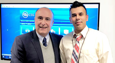 Shahid Chaudhry, Chief Tax Compliance Officer for the City of Los Angeles (right) Sergio Seplovich, Projects Director at CSS, Inc. (left)