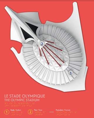 La maquette du Stade olympique et de sa Tour. (Groupe CNW/Parc olympique)