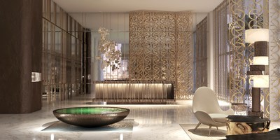 ELIE SAAB at Emaar Beachfront interior lobby rendering (PRNewsfoto/Emaar)