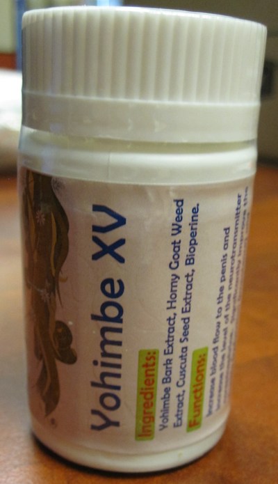 Yohimbe XV (bottle) (CNW Group/Health Canada)