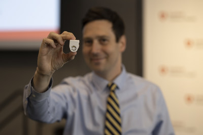 The Pediatric Innovation Showcase brought together pediatric experts and innovators to highlight progress in pediatric device development. Pictured: David Conrad, MD, University of California, San Francisco - with his device, Beacon: A wireless tracheostomy alarm and respiratory monitoring system.