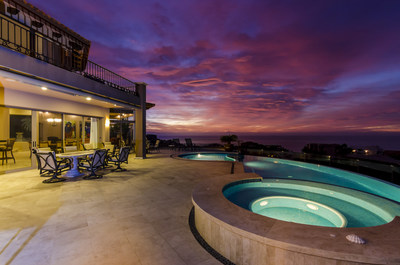 Sunsets - as seen from the property’s pool deck – are especially striking. More at CaboLuxuryAuction.com.