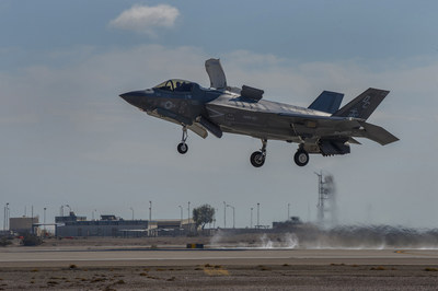 During the demonstration, F-35B pilots used Raytheon's Joint Precision Approach and Landing System (JPALS) on the jet to connect with the expeditionary system on the ground from 200 nautical miles away. From there, the system guided the pilot to a designated landing point on the runway.