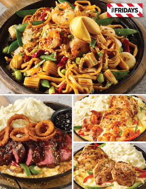 TGI Fridays™ Brings Back the Sizzle - Hotter and Better Than Ever With Whiskey-Glazed Steak, Chicken &amp; Shrimp Alfredo, Street Noodles &amp; More