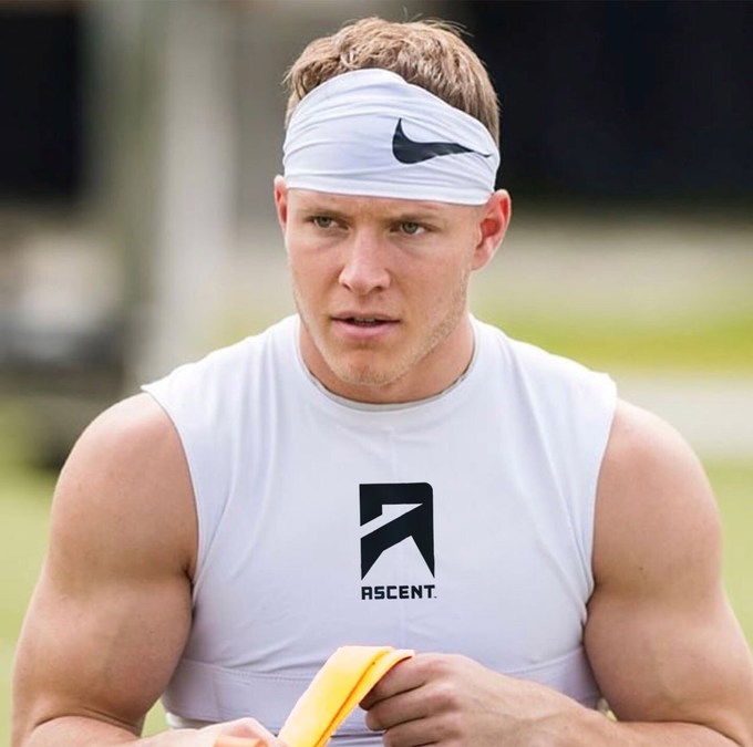 christian mccaffrey shirt off