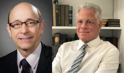 Lance Becker, MD (left), and David Eidelberg, MD (right), professors at Northwell Health's Feinstein Institute for Medical Research