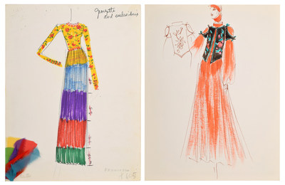 April 18 Auction Unveils 125 Of Karl Lagerfeld's Earliest Fashion ...