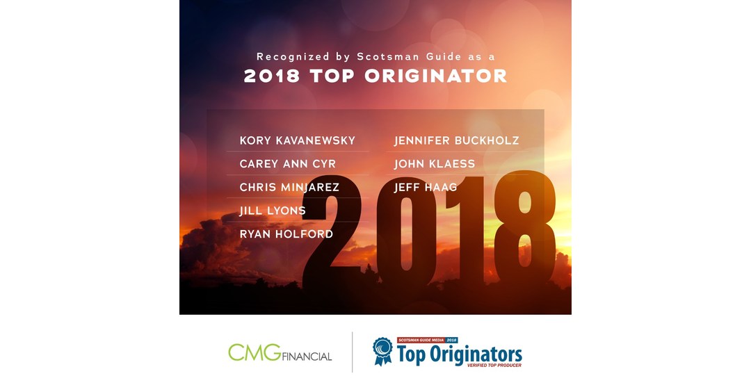 8 CMG Financial Loan Officers Ranked Among Nation's Top Originators