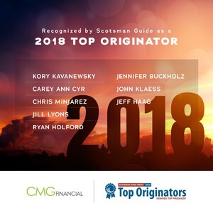 8 CMG Financial Loan Officers Ranked Among Nation's Top Originators