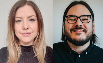 Charnel Anderson and Logan Perley are the 2019 recipients of the CJF-CBC Indigenous Journalism Fellowships. (CNW Group/Canadian Journalism Foundation)