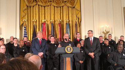 President Donald Trump will welcome over 30 wounded, ill, and injured post-9/11 veterans served by Wounded Warrior Project (WWP) to the White House on April 18. 