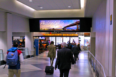New advertising solutions at Philadelphia Intl. Airport include state-of-the-art, large-format LED video walls, among many other sponsorship opportunities.