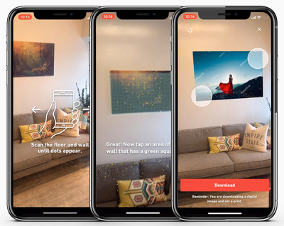 Shutterstock Launches “View in Room” Augmented Reality for Mobile