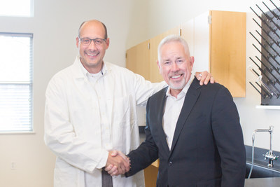 Jesse Lopez (right), CEO, and Marc Weder, CSO, have launched more than 50 VESIsorb® formulations since 2005.