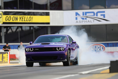 Arriving in FCA US dealerships now, the drag-oriented, street-legal 2019 Dodge Challenger R/T Scat Pack 1320 is National Hot Rod Association (NHRA) approved for competition in NHRA Stock and Super Stock Sportsman class competition for the 2019 season. Named for quarter-mile distance (1,320 feet), the showroom-stock Challenger R/T Scat Pack 1320 is the fastest naturally aspirated, street-legal muscle car, with quarter-mile elapsed time of 11.70 seconds at 115 mph.