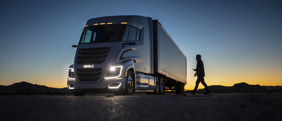 The Nikola Two is the first purpose-build hydrogen fuel cell class 8 truck for long range driving with an optimum powertrain layout.