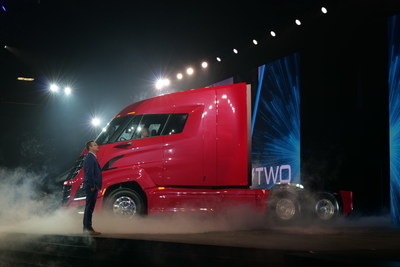 Nikola CEO and Founder Trevor Milton introduced the Nikola World 2019 audience to the Nikola Two.