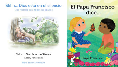 Shhh…Dios está en el silencio, es en inglés y español. El Papa Francisco dice… es en español.