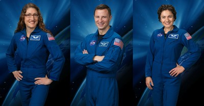 NASA and its International Space Station partners announced April 17, 2019, a new schedule and new crew assignments that will include a record-setting flight for NASA astronaut Christina Koch, an extended stay on station for NASA astronaut Andrew Morgan, and the first flight of NASA astronaut Jessica Meir. NASA and its International Space Station partners announced April 17, 2019, a new schedule and new crew assignments that will include a record-setting flight for NASA astronaut Christina Koch, an extended stay on station for NASA astronaut Andrew Morgan, and the first flight of NASA astronaut Jessica Meir.