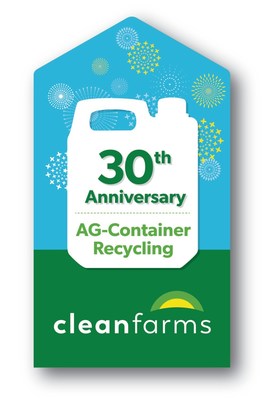 Cleanfarms Container Recycling Program - 30th anniversary logo (CNW Group/CleanFARMS Inc.)