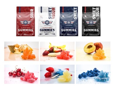 Redesigned packaging and new flavor profile for CannAmerica gummies (CNW Group/CannAmerica Brands Corp.)