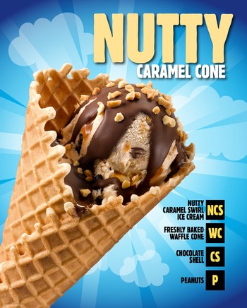 Ben & Jerry’s has three new flavors, available only in Scoop Shops: Toffee Break, Nutty Caramel Swirl, and Caramel Crisp.