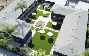 Artificial Grass Installation Enhances Student Apartments