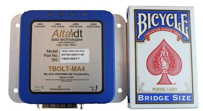 Multi-Protocol MIL-STD-1553 or ARINC-429 Small, Rugged Appliance: TBOLT-MA4™ Multi-Protocol MIL-STD-1553 or ARINC-429 Small, Rugged Appliance: TBOLT-MA4™