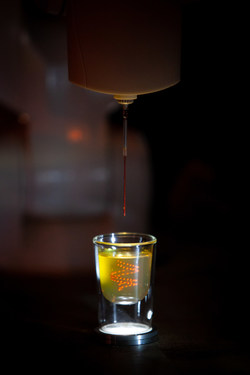 Bulleit 3D Printed Beta Test Cocktail at the Bulleit 3D Printed Frontier Lounge.