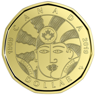 La pice de circulation de 1 $  galit  (Groupe CNW/Monnaie royale canadienne)