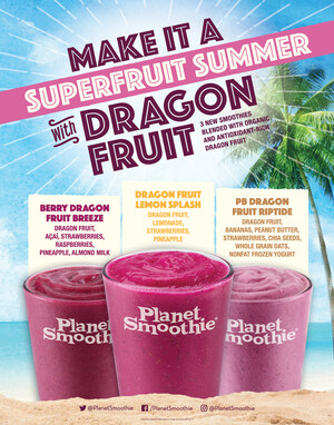 Planet Smoothie Introduces Three New Dragon Fruit Smoothies