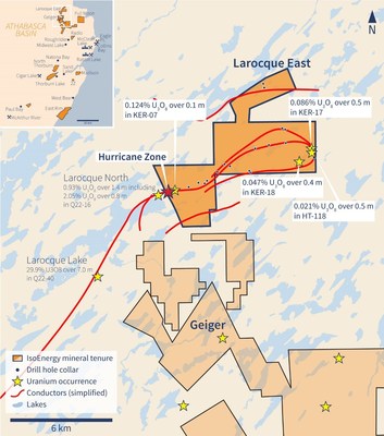 Figure 1 ? Larocque East Property Location Map (CNW Group/IsoEnergy Ltd.)